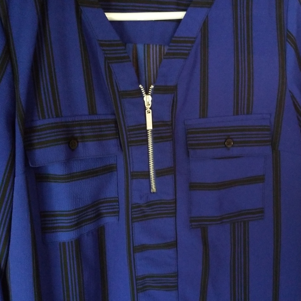 Royal blue blouse